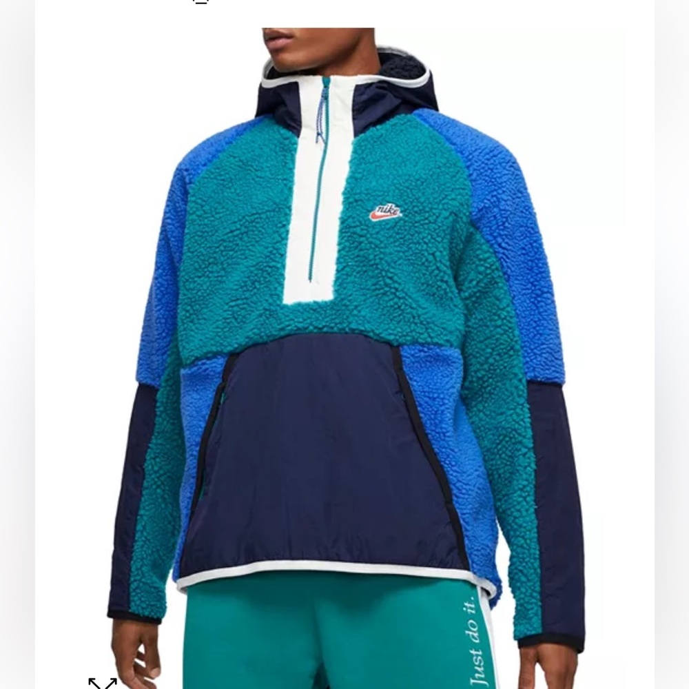 Men's Nike Sherpa Quarter Zip Pullover size L